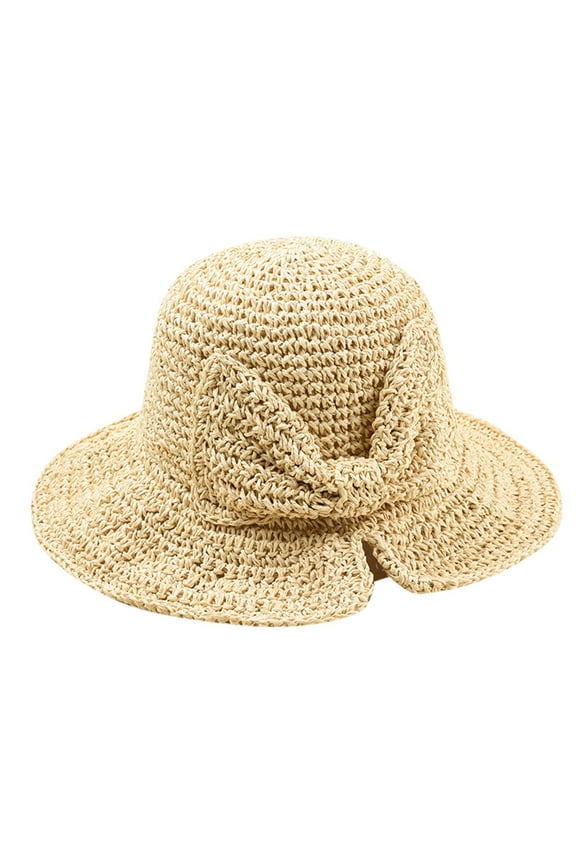 Wide Brim Hats For Women,Packable Floppy Straw Garden Hat Wide Brim Sun Hat With Wind Lanyard Summer Straw Hat Foldable Packable Roll Up Cap Women'S Wide
