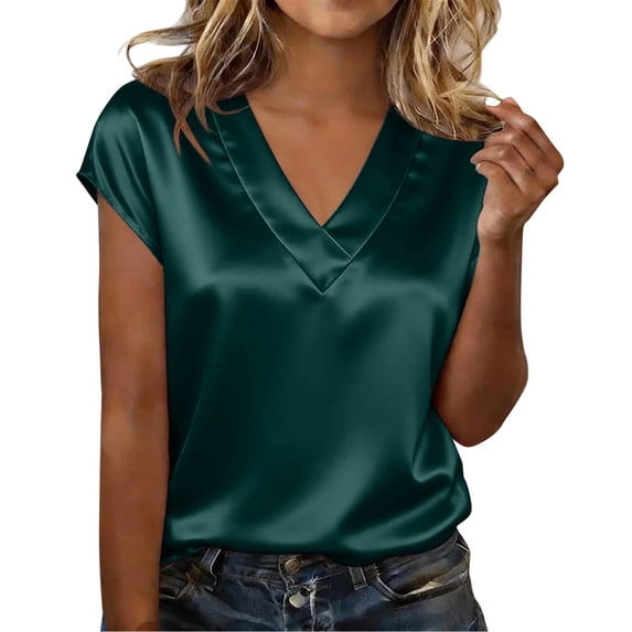 GZWYHT Women Silk Satin Tops Crew Neck Satin Tank Top Basic Cami Shirts Form Fitting Scoop Neck Basic Double Lined Loose Sleeveless Adjustable Shoulder Strap Green XL