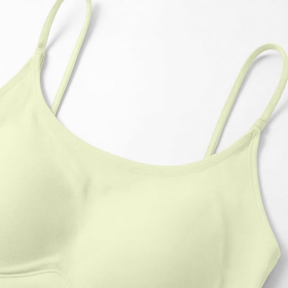 GZWYHT Women's Camisole with Built in Bra Women's Tanks & Camis Basic Tank Tops Sports Bra Tank Top Women's Layering Tank Tops Cami Tank Tops for Women Green L