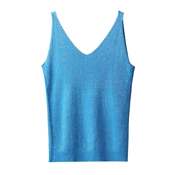 GZWYHT Women's Knitted Strap,Spaghetti Strap Tank Top Knit Tops for Women Button Up Tank Tops Striped Tank Top Women Ribbed Tank Tops for Women Womens T Shirts Multicolor A
