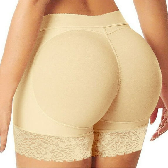 GZWYHT Womens Underwear Clearance Plus Size Underwear,Plus Size Lingerie Sexy Panties Women interior Push Up Padded Fake Ass Underwear,Panties for Women,Seamless Underwear,No Show Underwear,Beige 3XL