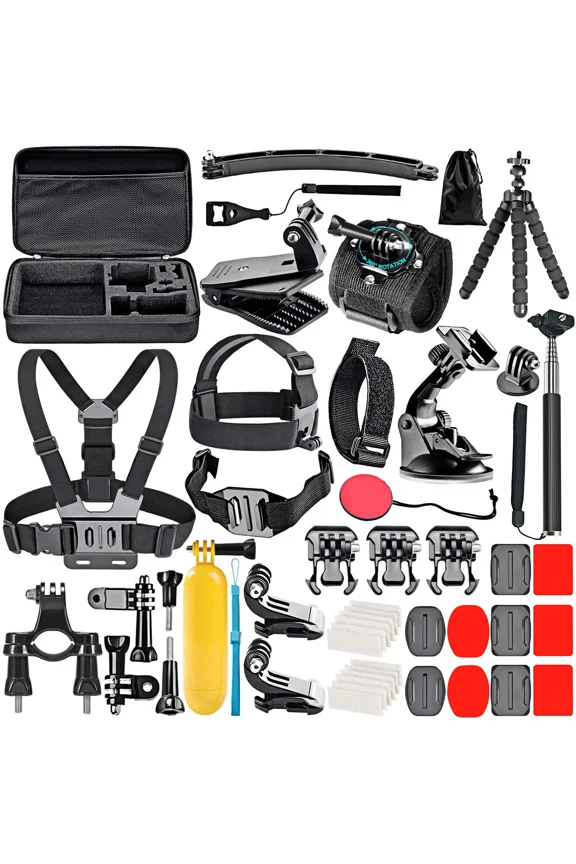 Portable Action Camera Accessory Kit Compatible with GoPro Hero 12, Multicolor, 50 Per Pack