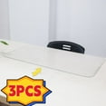 thumbnail image 1 of GZXS 2.5mm Thick 20 x 35 Inch Clear Table Cover Protector, Clear Table Protector, Plastic Table Cover, Clear Desk Protector for Writing Desk, Coffee Table, Dining Room Table, 3 Pack, 1 of 7