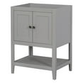 thumbnail image 1 of GZXS 24" Bathroom Vanity Cabinet in Gray (Sink Basin Not Included), 1 of 9