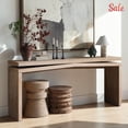 thumbnail image 1 of GZXS 65 Inch Entryway Console Table, Farmhouse Sofa Table, Behind Couch Table for Living Room, Hallway, Foyer, Antique Natural, 1 of 8