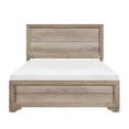 thumbnail image 1 of GZXS Bed Full Size Wood Platform Bed Frame for Bedroom, Box Spring Required, Natural (Not Included Mattress), 1 of 5
