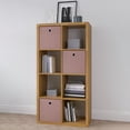 thumbnail image 1 of GZXS Decorative Open Back 8-Cube Storage Organizer, Walnut, 1 of 8