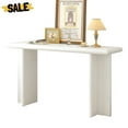 thumbnail image 1 of GZXS Modern Narrow Entryway Table, 59" Rectangle Console Table with L-Shaped Legs, Easy to Assemble, White, 1 of 8