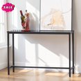 thumbnail image 1 of GZXS Narrow Console Table, 41.3" Entryway Table, Modern Sofa Table for Hallway, Foyer, Living Room, Easy Assembly, Black, 1 of 8