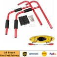 thumbnail image 1 of GZYF Pair Kayak Ladder Wall Mount Storage Rack Surfboard Canoe Folding Hanger Red, 1 of 8