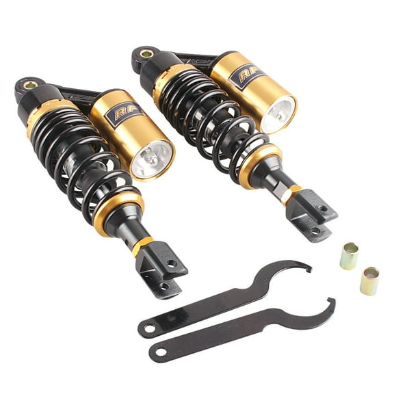 GZYF Universal Pair 280mm Air Shock Absorbers for Honda Suzuki Yamaha Kawasaki ATV Go Kart Quad Dirt Sport Bikes Eye To Clevis