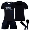 GZYNH 2324 Saudi 2Nd Away Game Soccer Jerseys 3 Piece, Black None