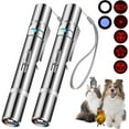 thumbnail image 1 of GZYS Cat Toys, Laser Pointer with 7 Adjustable Patterns, USB Recharge Laser, Long Range and 3 Modes Training Chaser Interactive Toy, Birds Toys, Dog Laser Pen Toy（2Pcs）, 1 of 17