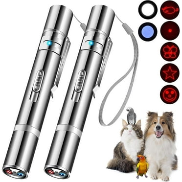 GZYS Cat Toys, Laser Pointer with 7 Adjustable Patterns, USB Recharge Laser,