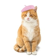 GZYS Dog and Cat Berets, Pet Dog Hats, Small and Medium Dog and Cat Headdresses, Holiday Decoration Pets Pink