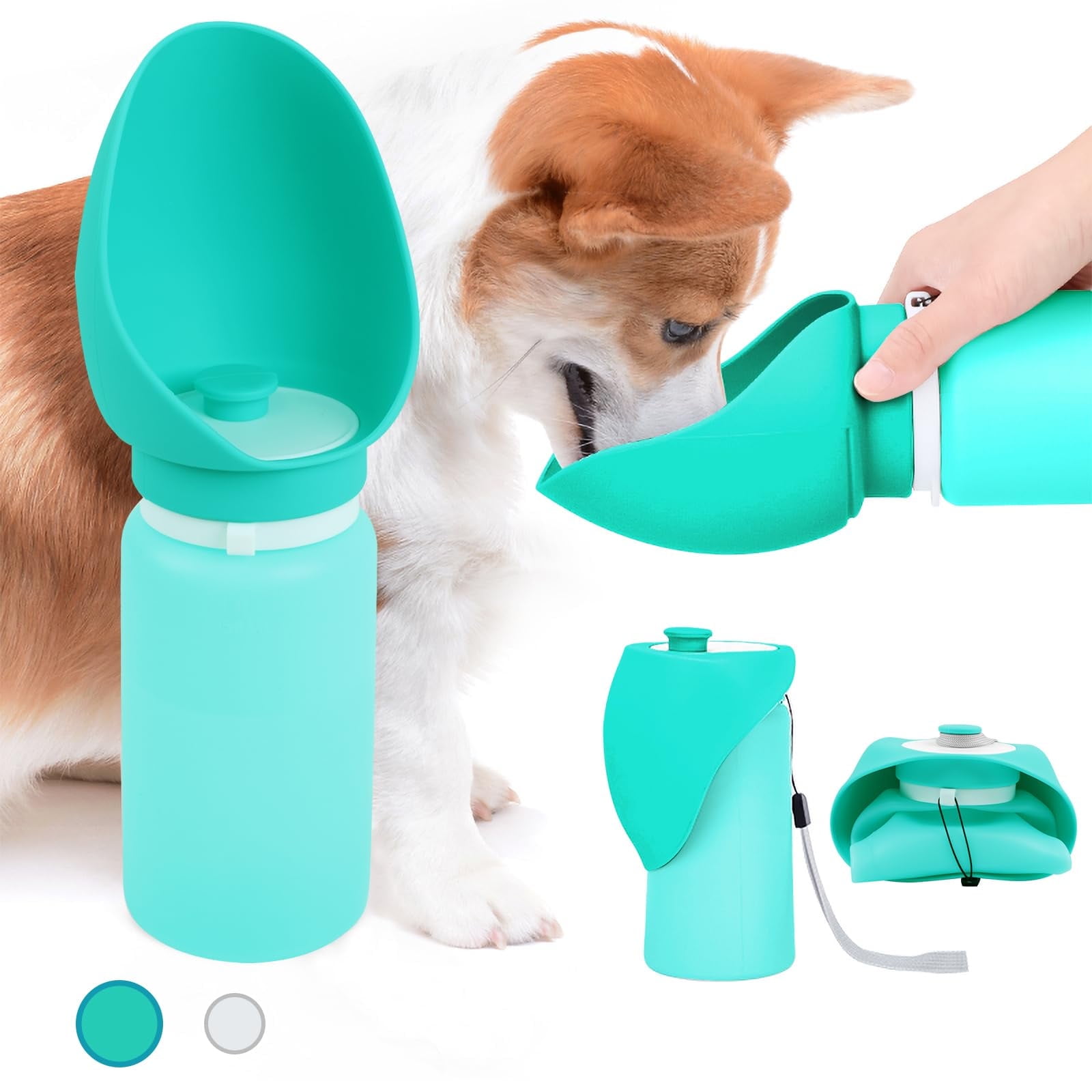 Pet Supplies : AVELORA Foldable Dog Water Bottle,Portable Dog Water Dispenser,Outdoor Pet Water Bottle For Dog,Cat,Puppy,Walking,Hiking,Travel.Dishwasher Safe,Puppy Accessories,10oz