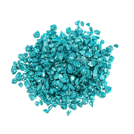 GZZQY 1 Bag Crushed Stone Filler Beautiful Wear Resistant Coloured Glaze Mini Chips Decorative Rocks for Home