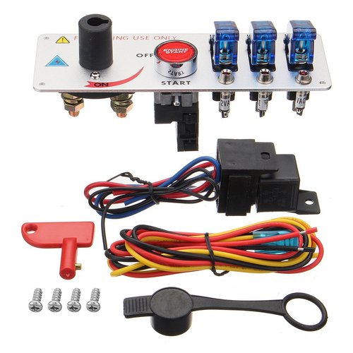 GZZQY 12V Auto LED Racing Car Ignition Engine Start On/Off Push Toggle