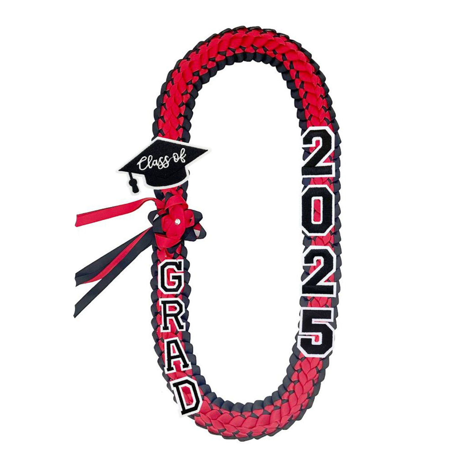 GZZQY 2025 Graduation Leis Braided Ribbon Lei Necklace Class of 2025 ...