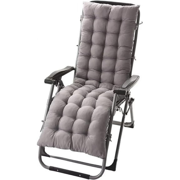 GZhLonKiMa Chaise Lounge Chair Cushions with Ties - Long Bench Cushion Padded Recliner Cushion Rocking Chair Pads Thickened High Back Cushion for Indoor Outdoor Patio Garden Lounge (69 * 19in,Pink)