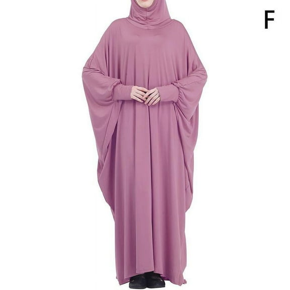 GZhLonKiMa Eid Hooded Muslim Women Hijabs Dress Prayer Garment Ramadan Eid Prayer Clothes Hijab Full Cover Niqab Islam Dubai Modest Robe