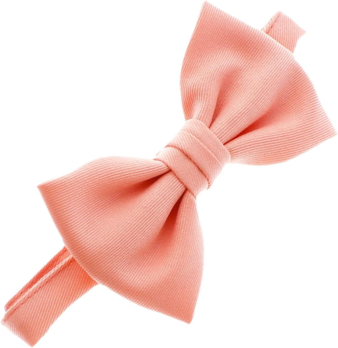 Chambray Blue Solid Pre-Tie Satin Bow Tie - Dolce Vita MEN
