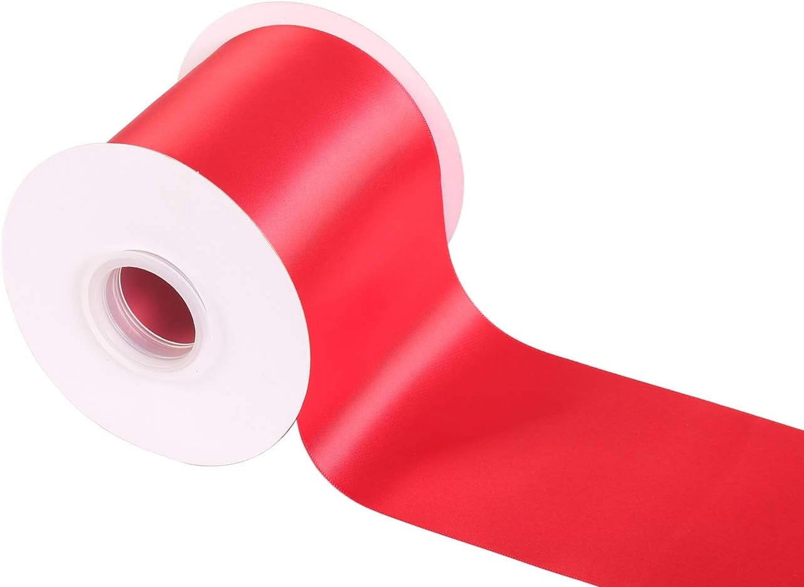 1/8 Inch Double Sided Satin Ribbon | 100 Yard Roll, 34 Colors | 100% Polyester Craft Ribbon
