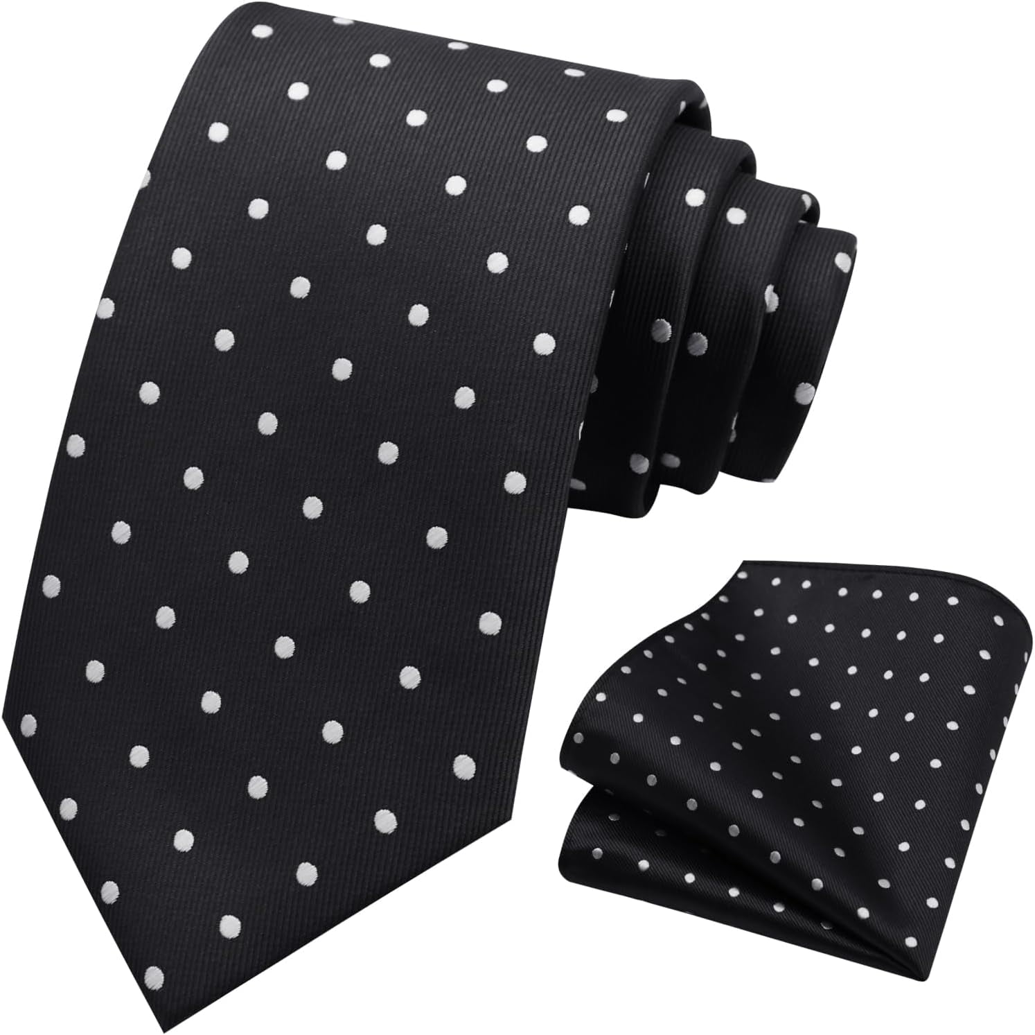 Men's Pre-Tied Bow Tie & Pocket Square Set | Adjustable Checkered Tuxedo Bowtie With Handkerchief | Wedding Prom Formal Accessory