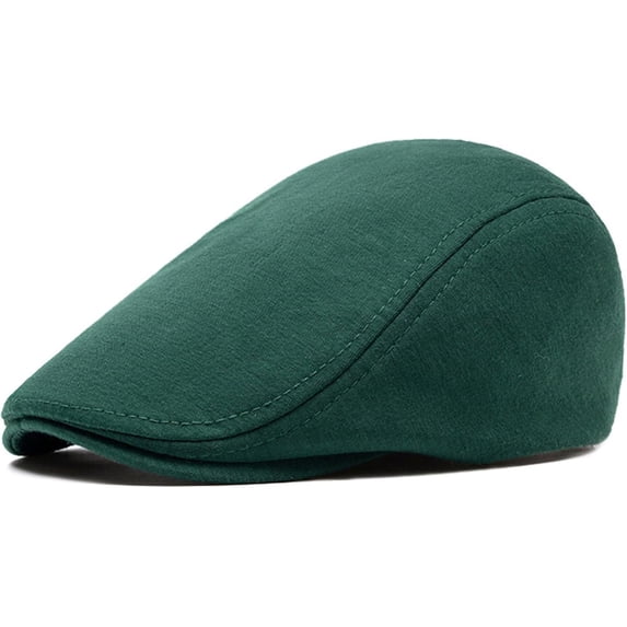 Classic Newsboy Flat Cap For Men - Adjustable Cotton Cabbie Hat For Driving, Hunting, Casual Wear