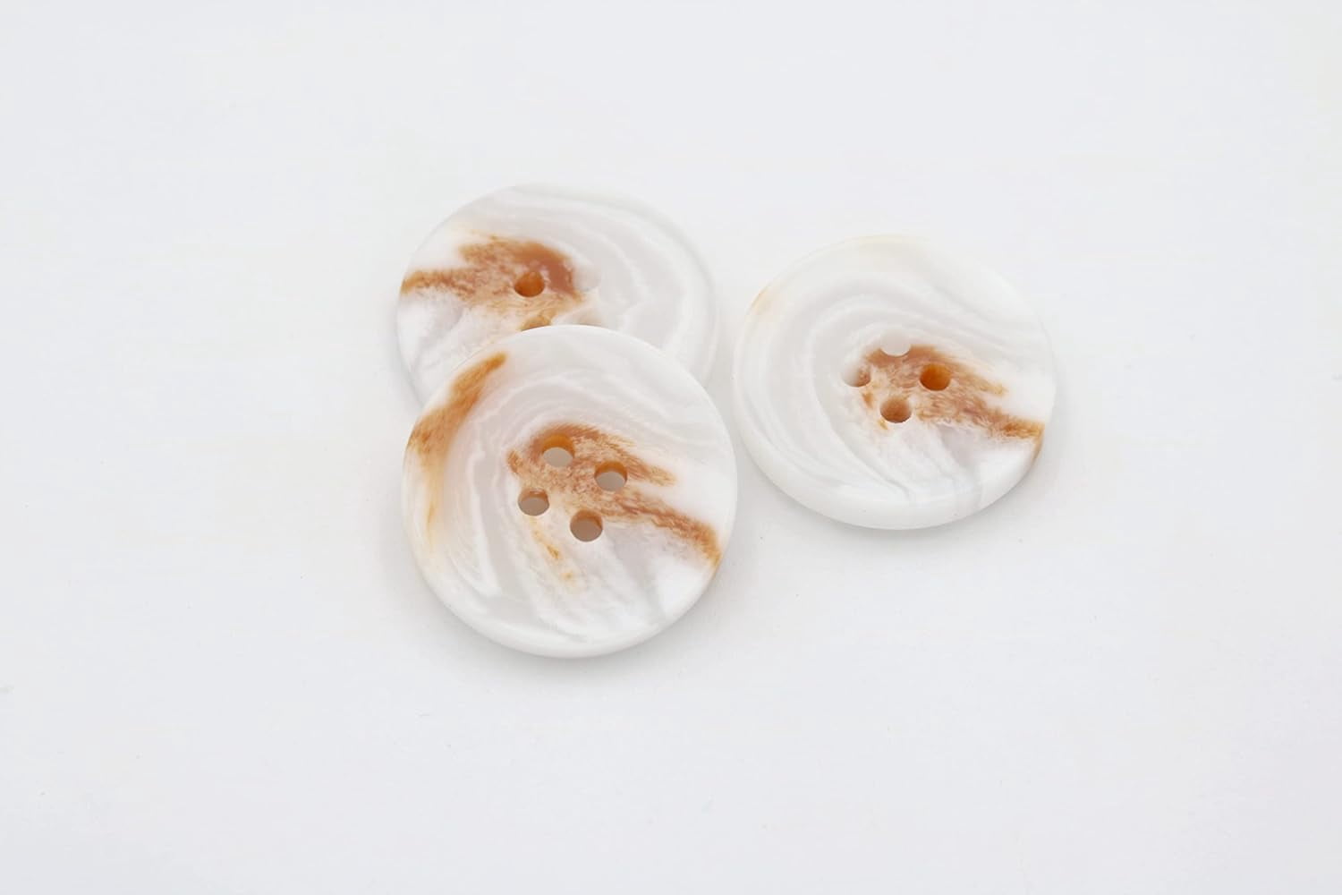 20PCS Resin Sewing Buttons - 4 Holes, 20mm Round, Black, For Blazers & DIY Crafts