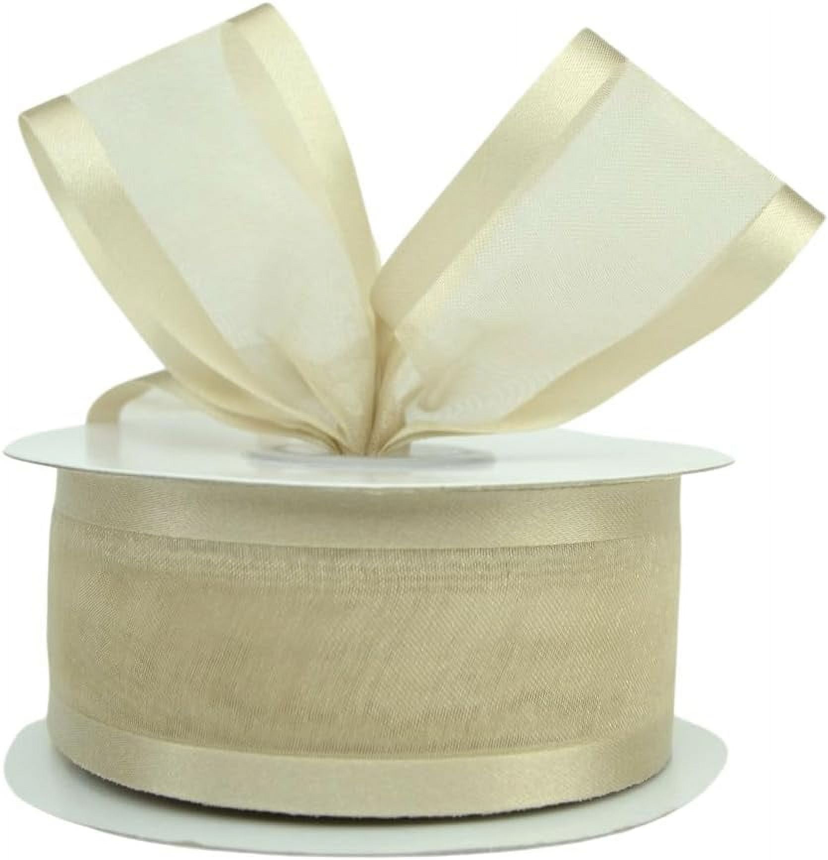1.5" Satin Edge Organza Ribbon - Metallic Zebra Print, Sheer, Sold By The Yard