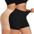 thumbnail image 1 of GZhLonKiMa Slip Shorts for Under Dresses Women, Mid Waist Seamless Anti Chafing Shorts, Spandex Biker Shorts Boyshort Underwear, 1 of 7
