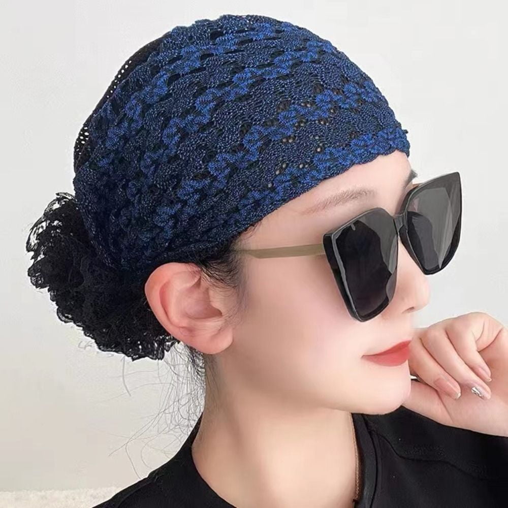 Head Wraps For Women Walmart 2026.GZhLonKiMa Soild Color Muslim Headscarf Cap Elegant Acrylic Fibers Lace ...