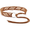 thumbnail image 2 of Handmade Braided Spaghetti Belt Simple Rope Waist Chain Women Tassel Peplum Dress Belt Wax Thread Braided 2 of 9