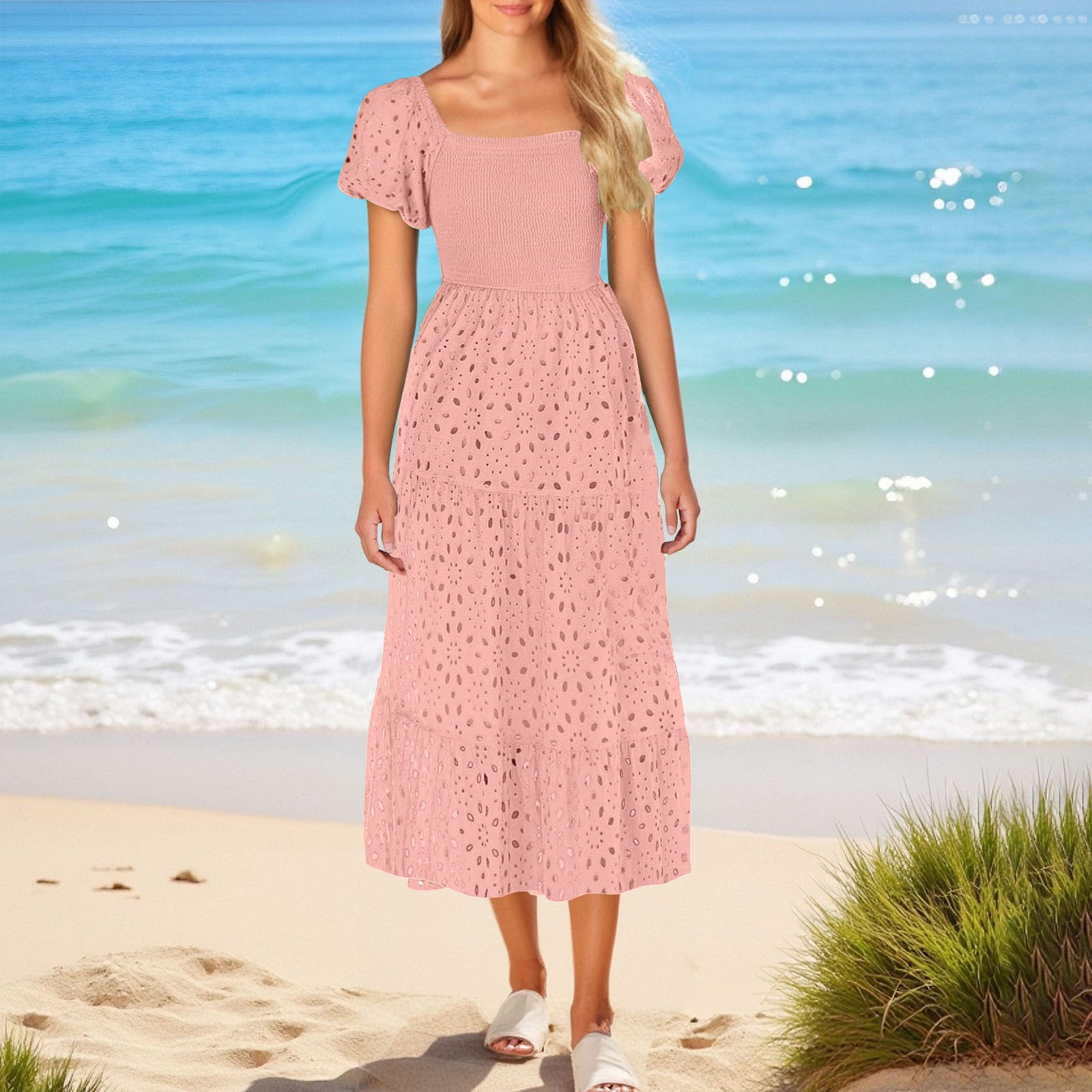 pink art deco dress ROWEN ROSE