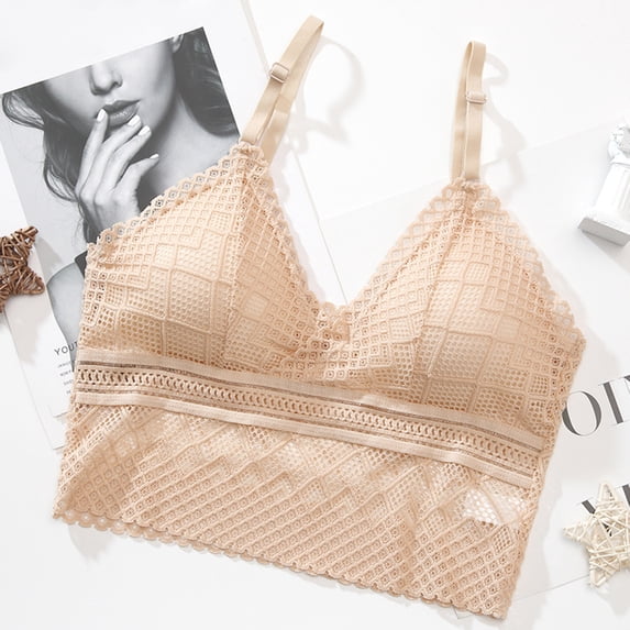 GaThRRgYP Bras for Women GaThRRgYP Ladies Fashion Charming Comfortable Breathable No Steel Ring Sexy Lace Bra Woman Underwear
