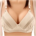 thumbnail image 1 of Spring Saving GaThRRgYP Womens Bras,Woman's Solid Color Comfortable Hollow Out Perspective Bra Underwear No Rims, 1 of 9
