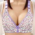 thumbnail image 1 of GaThRRgYP Bras for Women GaThRRgYP Women's Lace Sexy Comfortable Breathable Anti-exhaust Printing Non-Wired Bra, 1 of 3