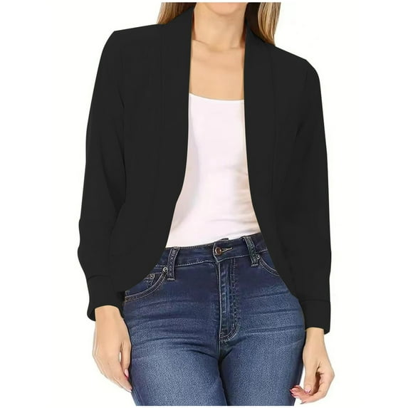 GaThRRgYP Cardigans for Women Plus Size for Summer,Womens Plus Size Cardigan Long Sleeve Lightweight 50% off,Women Casual Fashion Long-sleeved Cardigan Jacket Coat Outerwear Black XXXXXL