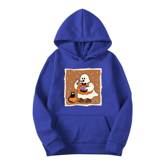 GaThRRgYP Cold Weather Hoodie Fall Ladies,Women's Fashion Sportswear Hooded 2026 and Winter Clothing Long Sleeved Hooded Sweatshirt Sweatshirt Blue S