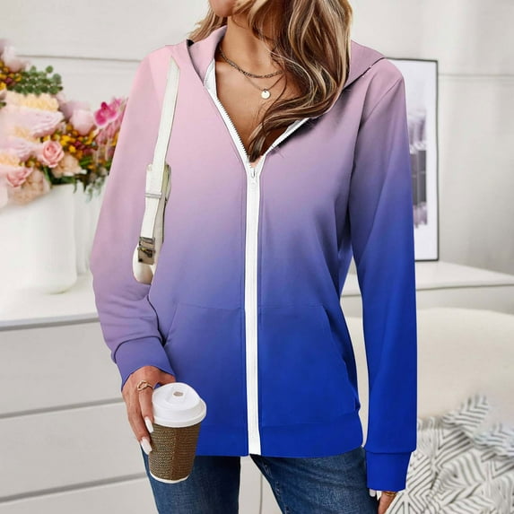 GaThRRgYP Comfortable Lounge Ladies Winter Jacket Autumn,Women's Long Pocket Blue S