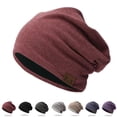 thumbnail image 1 of GaThRRgYP Cozy Women's Knit Hat for Holiday Season,Hoodie Sports Street Style Hip-hop Casual Loose Fitting Men's and Women's Knitted Velvet Hat Hat Khaki Free Size, 1 of 2