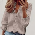 thumbnail image 1 of GaThRRgYP Off the Shoulder Tops for Women,Womens Tops Short Sleeve Casual,Women Casual Full Sleeve V-Neck Tops Loose Plus Size Women Clothing Gray XXXXL, 1 of 5
