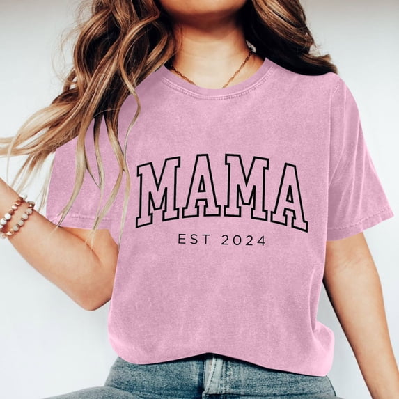 Black*Friday Deals Clearance GaThRRgYP Going Out Tops for Women,Womens Tops under $10,Women Mother's Day Gift Mom Flower Print Short Sleeve Round Neck T-shirt Pattern Top Pink XXL