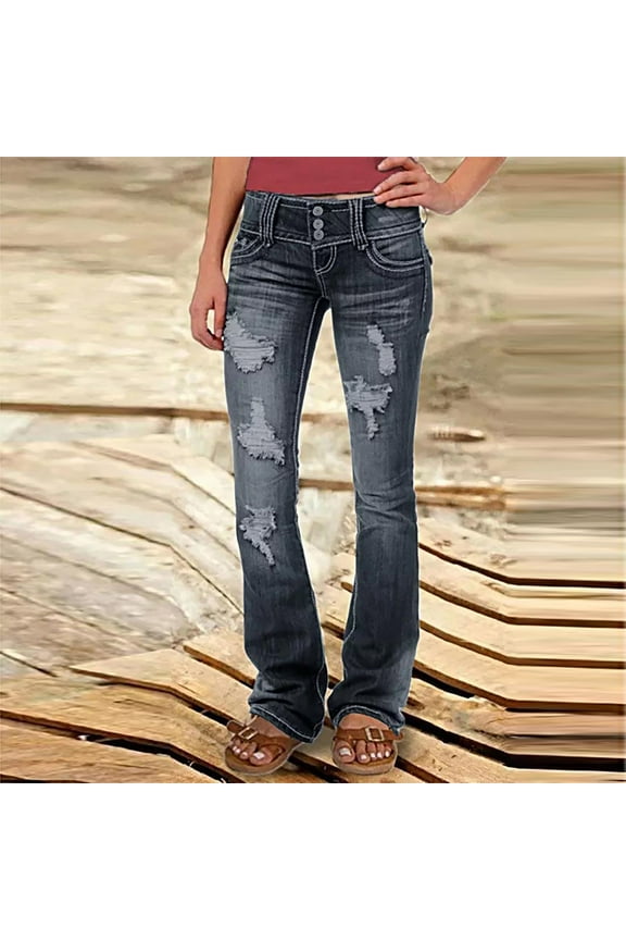 High Waisted Trousers Women in,Fashion Ladys High Waisted Lacing Loose And Comfortable Stretch Wide Leg Straight Pants Black XL