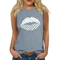 thumbnail image 1 of Black*Friday Deals Clearance GaThRRgYP Going Out Tops for Women,Summer Tops for Women Sleeveless,Womens Tank Tops Independence Day Graphic Tank Tops Summer Loose Tanks Music Vacation Tank Gray S, 1 of 4