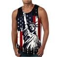 thumbnail image 1 of GaThRRgYP Independence Day Tee Shirt Mens,white blouse clearance,Men's Print Tank Top Casual Sports Sleeveless Round Neck T-shirt Tank Top Multicolor XL, 1 of 4