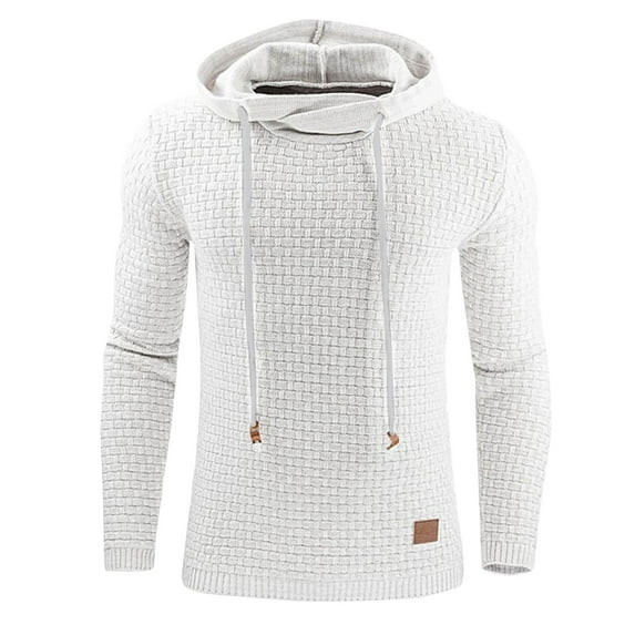 Black*Friday Clearance under $5 GaThRRgYP Off the Shoulder Tops for Men,Mens Tops Dressy Casual,Men Sweatshirt Gym Long Sleeve Drawstring Hooded Plaid Pullover Hoodies