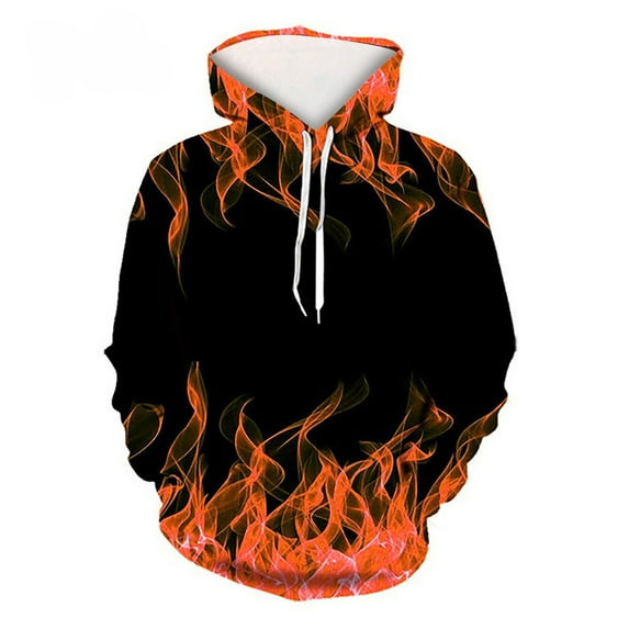 GaThRRgYP Spring Tops for Men,Mens Plus Size Tops Tunic Short Sleeve Shirts,Fall and Winter Men and Men Hooded Sweater Printing Pullover Blouse