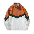 thumbnail image 1 of GaThRRgYP Mens Coats Big and Tall,Jackets for Women Winter,Men's Fashion Casual Sports Slim Long Sleeve Hoodless Casual Coat/jacket Orange L, 1 of 4